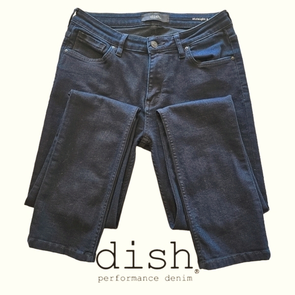 Dish Performance Denim Straight And Narrow Black Organic Cotton Size 29 x 32 - Picture 1 of 16